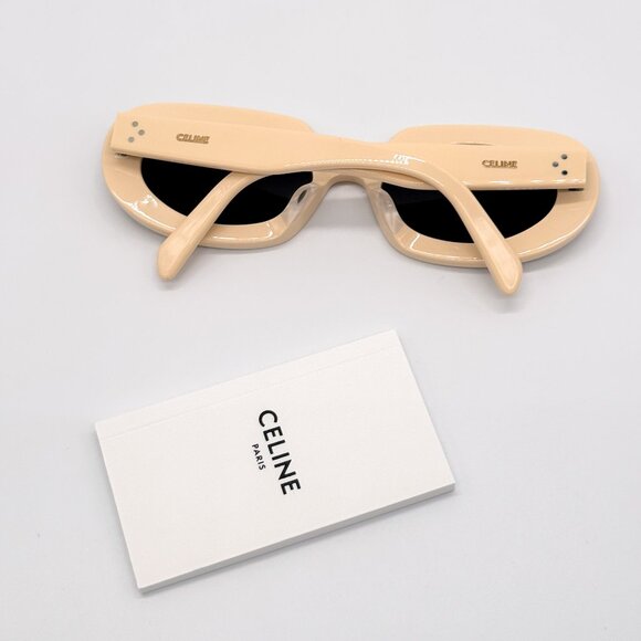 NEW CELINE CL40276U 25A WOMEN IVORY SMOKE SUNGLASSES CELINE - Picture 13 of 14